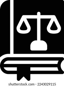 law Vector illustration on a transparent background. Premium quality symmbols. Glyphs vector icons for concept and graphic design.