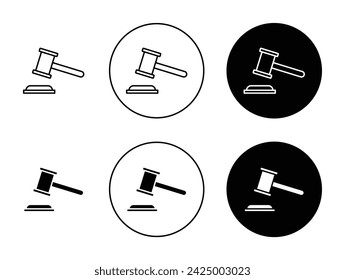 Conjunto de ilustración vectorial de ley. Inicio de sesión adecuado para aplicaciones y sitios web Estilo de diseño de UI.
