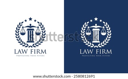 law vector. justice logo. Scale of justice icon