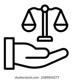 Law Vector Line Icon Design For Personal And Commercial use