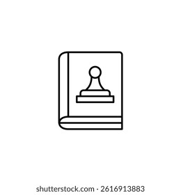 Law vector line icon icons design