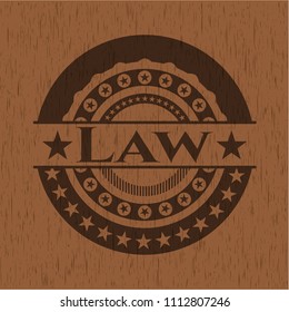  Law wooden emblem
