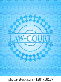 Law-court water emblem.