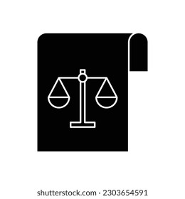 Diseño de iconos de base legal. aislado de fondo blanco. ilustración vectorial