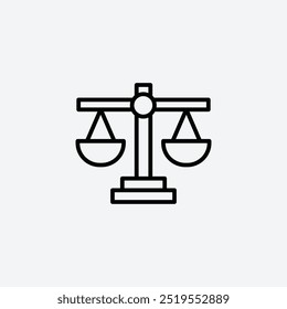 Icono de Vector Lawline. EPS 10