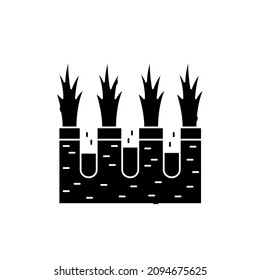 Lawn aeration сolor line icon. Garden service. Pictogram for web page, mobile app, promo. UI UX GUI design element. Editable stroke.