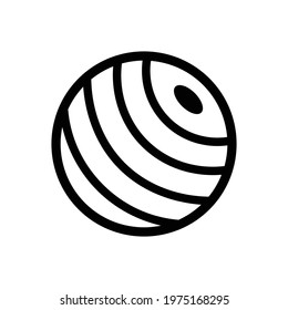 lawn bowls icon design vector