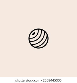 lawn bowls icon flat vector design.