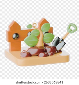 Lawn Care 3D Icons Pack, Realistic 3D Visuals for Landscaping, Gardening and Outdoor Maintenance Projects