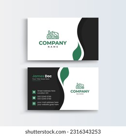 Lawn Care Business Card - Creative corporate business card Template modern and Clean design. Creative and Clean Business Card Template