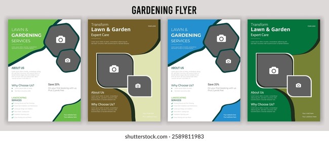 lawn care flyer design template. landscaping and gardening lawn care service flyer, poster, leaflet design lawn care garden or landscaping services Tree and gardening service poster leaflet design.
