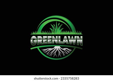  lawn care, grass trimming, landscape, grass, agriculture concept logo design