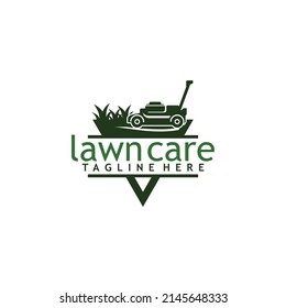 Lawn Care Landscape Grass Concept Logo Stock Vector (Royalty Free ...
