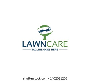 Lawn Care and Landscaping Logo