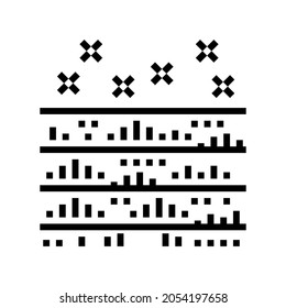 Rasenpflegezeilensymbol, Vektorgrafik. Rasenpflegezeichen. isoliertes Kontursymbol