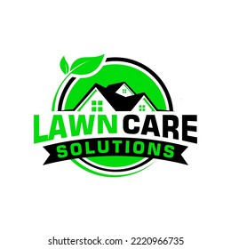 lawn care logo design creative idea vector design inspiration	
