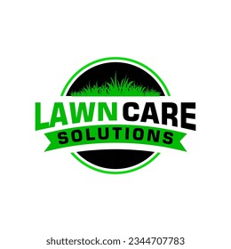 lawn care logo design creative idea vector design inspiration	