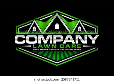 lawn care logo design creative idea vector design inspiration