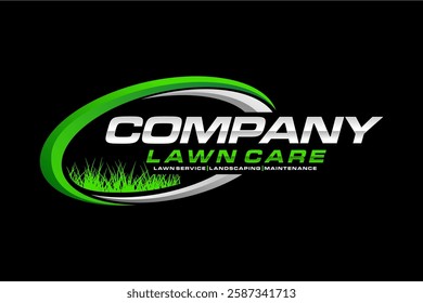 lawn care logo design creative idea vector design inspiration