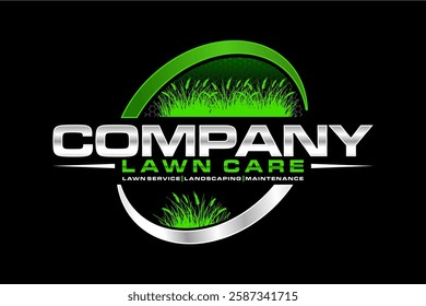 lawn care logo design creative idea vector design inspiration