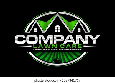 lawn care logo design creative idea vector design inspiration