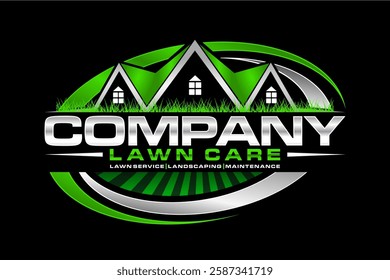 lawn care logo design creative idea vector design inspiration