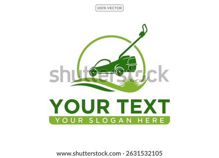 lawn care logo design creative idea vector design inspiration on transparant background