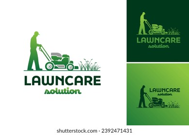 lawn care logo design is perfect for businesses or individuals in the lawn care industry who are looking for a professional logo to represent their brand.