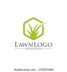 Lawn Care Logo Design Template Vector