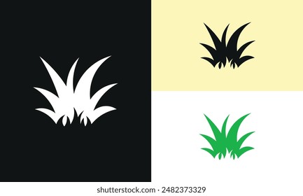 Lawn care logo design template vector