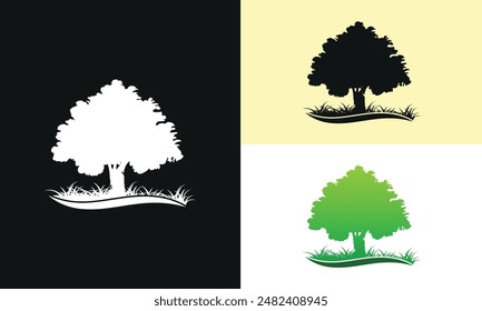 Lawn care logo design template vector