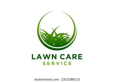 Lawn Care Logo. Lawn Services Logo Vector