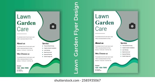 Lawn care professional promotion square banner modern design. Usable for social media post, story, banner, and web