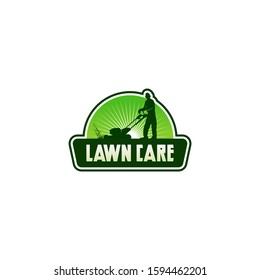Lawn Care Service Logo Design Vector