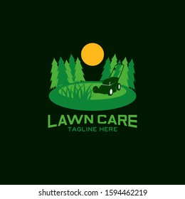 Lawn Care Service Logo Design Vector