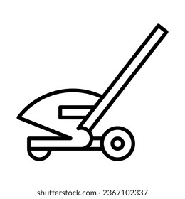 lawn edger icon in line style