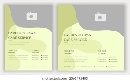 Lawn and garden flyer design lawn care best service garden flyer a4 brochure social media post design landscape advertising brochure leaflet pamphlet print ready eps file templates.