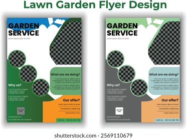 Lawn Garden Flyer Design Template 