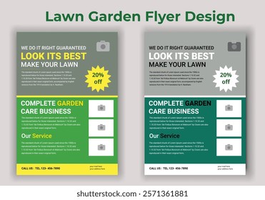 Lawn Garden Flyer Design Template