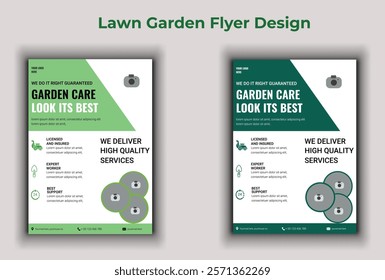 Lawn Garden Flyer Design Template