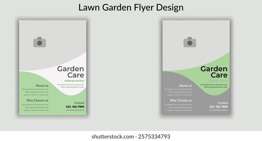 Lawn Garden Flyer Design Template