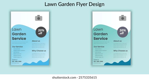 Lawn Garden Flyer Design Template