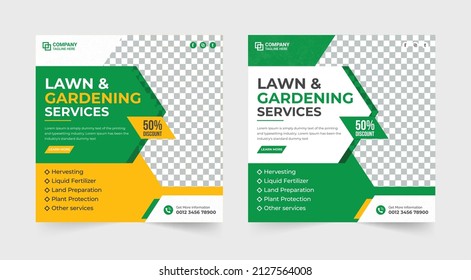 Lawn And Gardening Service Template. Gardening Service Banner. Garden And Farming Service Social Media Post. Agro Farm Template. Organic Farm Flyer. Farming Banner. Lawn Mowing Farm Service.