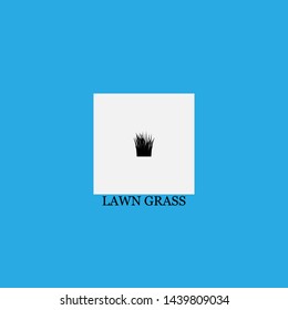lawn grass icon sign signifier vector
