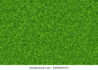 Lawn green grass texture repeat pattern. Vector