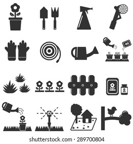  lawn icon ,  gardening icons  set