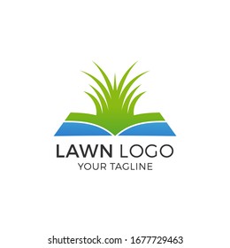 Lawn Logo Design Vector Illustration