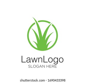 Lawn logo vector design concept