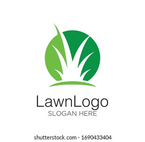 Lawn logo vector design concept