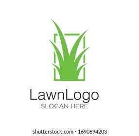 Lawn logo vector design concept